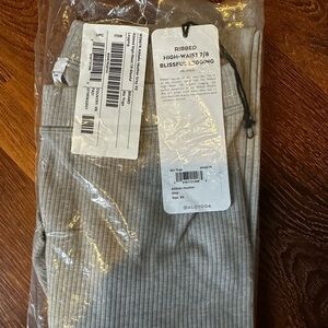 ALO Yoga Ribbed High-Waist Leggings in Heather Gray Womens sz XS